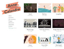 Tablet Screenshot of annecalandre.com